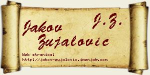 Jakov Zujalović vizit kartica